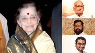 Sulochana Chavan Dies at 92: शरद पवार, मुख्यमंत्री एकनाथ शिंदे ते खासदार अमोल कोल्हे यांच्याकडून सुलोचना चव्हाण यांच्या निधनावर शोक व्यक्त